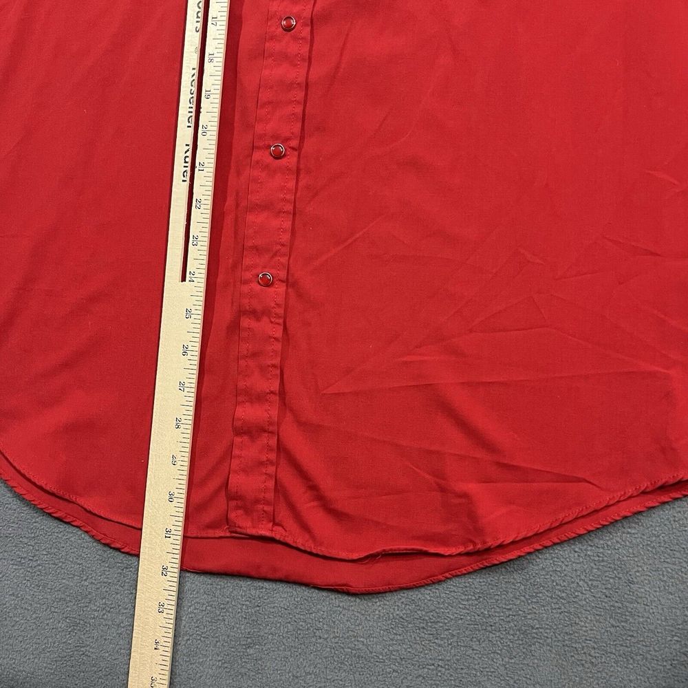 Ely Cattleman Pearl Snap‎ Shirt Mens 17.5/34 Red Cowboy Western Rodeo Rancher - Picture 8 of 11